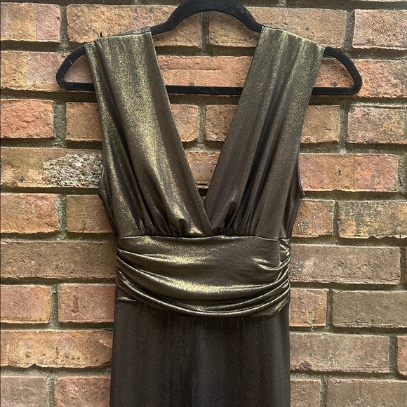 Vintage Bronze Liquid Gown - Picture 2 of 8